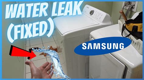 Samsung Washer Leaking From Bottom 